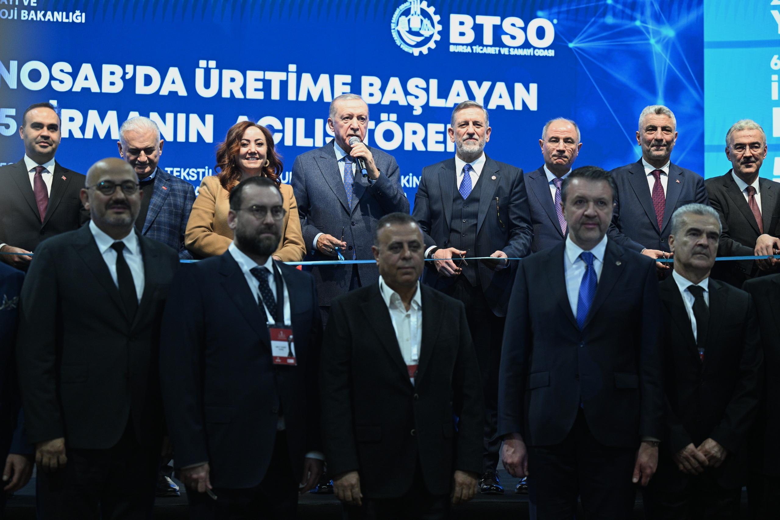 TEKNOSAB’da 15 Fabrikanın Açılışı Cumhurbaşkanı Erdoğan’ın Katılımıyla Yapıldı