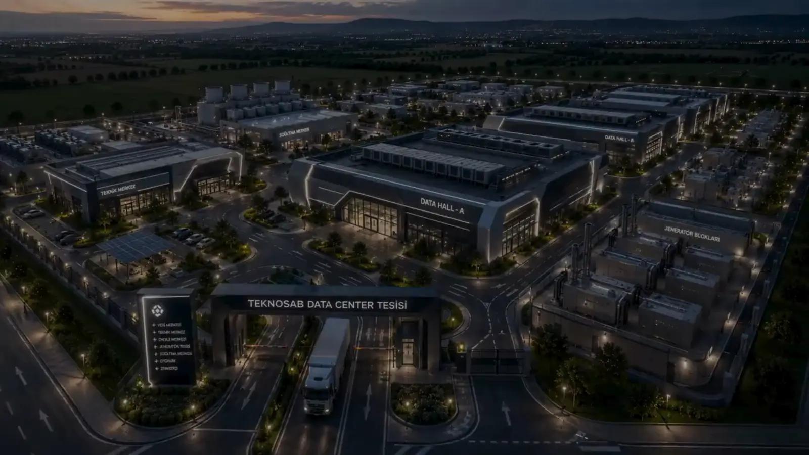 TEKNOSAB Data Center bölgesinin görünümü