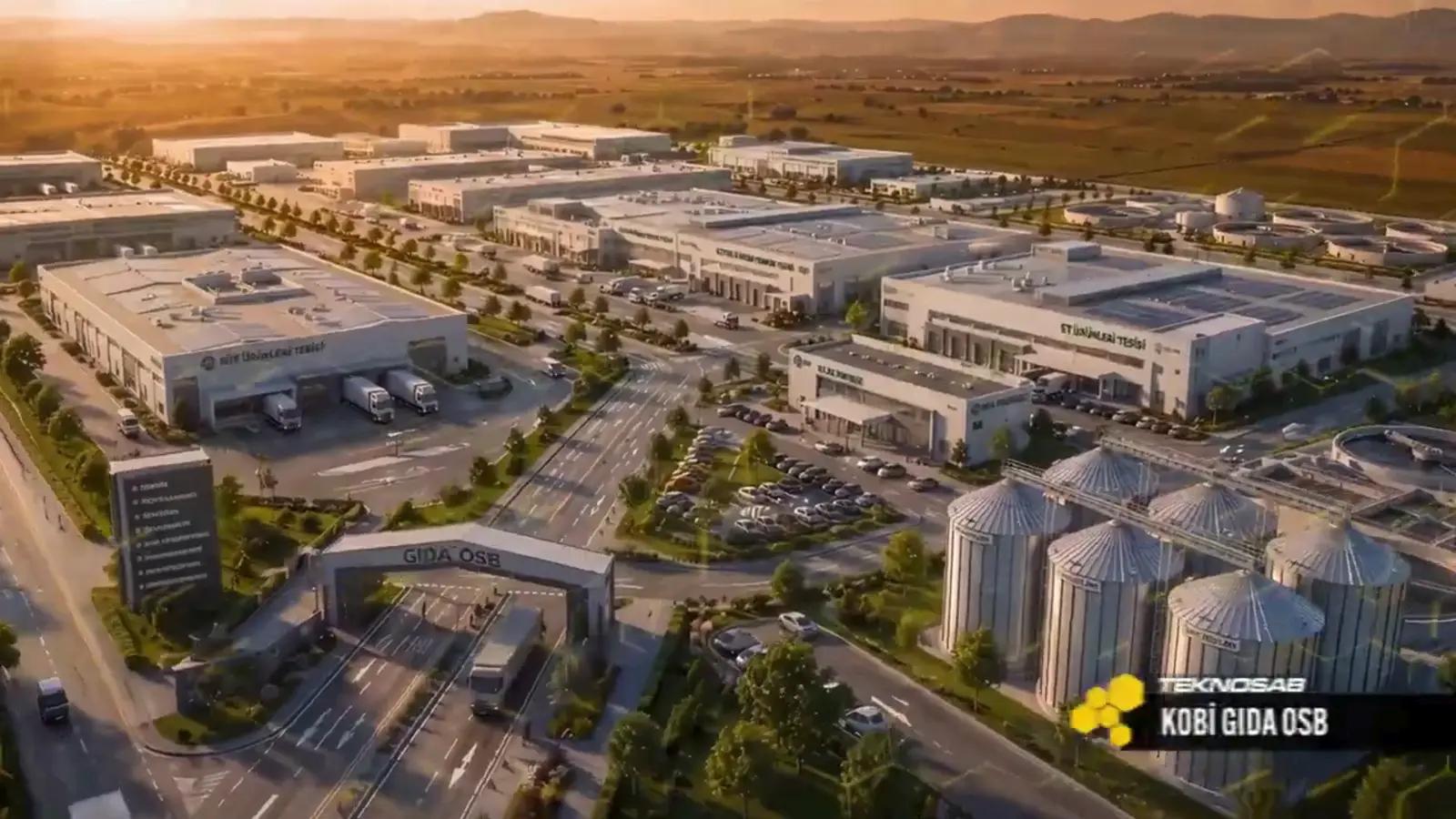 TEKNOSAB KOBİ Gıda OSB bölgesinin görünümü